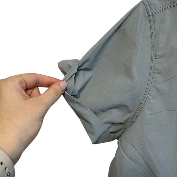 Eastern Mountain Sports Trailhead Short Sleeve Woven Shirt NWT Womens Sz XS Gray - Picture 7 of 9